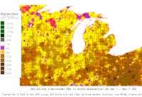 GL US deviations from normal to date