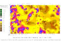 Wyoming deviations from normal to date