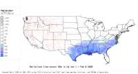 W US deviations from normal to date