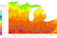 Great Lakes Central base 41 degree-days to date